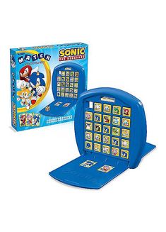 sonic the hedgehog board game in its box and cover, with it's contents