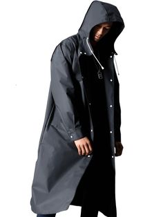 Stay dry and stylish with the Adult's Black Waterproof Long Raincoat. Designed to keep you protected from the rain, this raincoat is made from high-quality waterproof material that will keep you dry even in the heaviest downpour. Its long length provides extra coverage, ensuring that you stay completely dry from head to toe. The sleek black color adds a touch of sophistication to your rainy day attire, making it perfect for both casual and formal occasions. With its durable construction and comfortable fit, this raincoat is a must-have for any adult looking to stay dry and fashionable in wet weather.The adjustable drawstring hood provides additional coverage, while the front zipper closure keeps you secure and dry in any weather condition.With practicality in mind, this raincoat also inclu