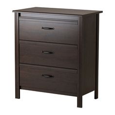 a brown dresser with drawers on the top and bottom shelf, in front of an e - shop page