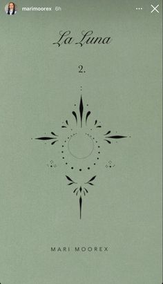 the cover of la luna 2 by mario morrex, which is in black and white