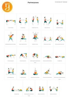 an image of people doing exercises on their stomachs and arms, with the words partneros