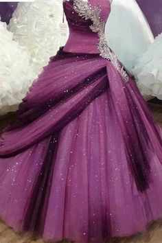 Beautiful Strapless Gorgeous Sequin Shiny Sparkly For Teens Prom Dresses Purple Ball Gown, Prom Dress For Teens, डिजाइनर कपड़े, Sparkly Prom Dress, Prom Dresses For Teens, فستان سهرة, Gown Prom, Beauty Dress, Ball Gowns Prom