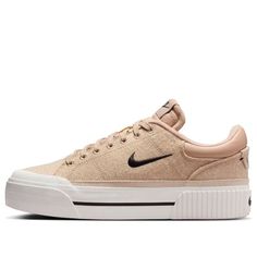 (WMNS) Nike Court Legacy Lift 'Hemp Sail Black' FZ2606-200 Nike Court Legacy Lift, Court Legacy Lift, Nike Court Legacy, Limited Edition Sneakers, Apparel Shop, Sports Sneakers, Sport Sneakers, Sailing, Limited Edition