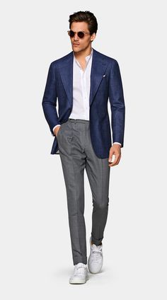 Mens Dress Trousers, Zegna Suit, Suit Supply, Mens Casual Suits, Blazer Outfits Men, Smart Casual Menswear, Summer Suit, Men Stylish Dress, Blazer Jeans