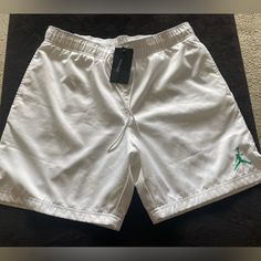 Brand New With Tags. No Stains, Great Condition! Mesh Liner Inside. Questions? Leave A Comment Below! White Casual Swim Trunks For Spring, Sporty White Swim Trunks For Spring, Casual White Swim Trunks With Pockets, White Casual Cotton Swim Trunks, White Cotton Swim Trunks With Pockets, Jordan Shorts, Shorts White, Jordans For Men, Shorts Athletic