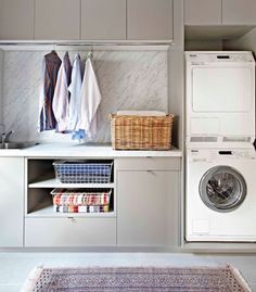 the laundry room is clean and ready for us to use