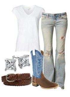 Country girl Country Girl Clothes, Country Style Outfits, Cute Country Outfits, Looks Country, Country Girls Outfits, Estilo Country, Country Girl Style, Chicken Fried, Country Fashion