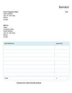 an invoice form is shown with the name and number on it, as well as