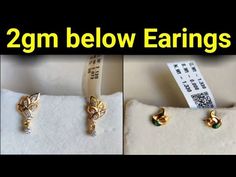 2gm Gold Earrings Designs, 1gram Gold Earrings With Price, Gold Ear Rings Designs Latest, Black Beads Earrings Gold, 2 Gm Gold Earrings, Black Beads Ear Rings Gold, Light Weight Earrings Gold, Gold Earrings With Price, Light Weight Gold Earrings