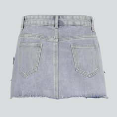 Elevate your summer style to the next level with our 2k-inspired stars embroidery denim skirt from the 2023 Summer Collection! With its playful mid-waist fit. luxe denim fabric. zipper & button closure. and audacious unrefined hem. you can be sure you'll stand out in any crowd.Distinctive Features: Y2K Style: Transform your wardrobe with this vintage-inspired piece that seamlessly melds yesteryear's charm with today's couture pulse. Stars Embroidery: Add a hint of playful sparkle to your look wi Y2k Style Bottoms With Frayed Hem, Y2k Style Cutoff Denim Mini Skirt, Y2k Cutoff Denim Mini Skirt, Y2k Denim Cutoff Mini Skirt, Denim Blue Cotton Cutoff Mini Skirt, Y2k Style Short Denim Skirt For Summer, Y2k Short Denim Skirt For Summer, Y2k Style Mini Skirt With Frayed Hem For Spring, Spring Y2k Mini Skirt With Frayed Hem