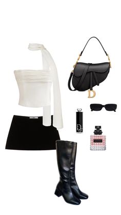 Fashion Magazine Aesthetic, Fame Clothes, Magazine Aesthetic, Black Mini Skirt Outfit, Rich Outfits, Aesthetics Fashion, White Skirt Outfits, Black Skirt Outfits, Estilo Indie