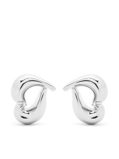 silver-tone silver plated polished finish heart motif push-lock fastening for pierced ears These earrings come as a pair. Classic Silver Double Heart Earrings, Elegant Silver Open Heart Earrings, Silver Double Heart Classic Earrings, Classic Heart Earrings For Formal Occasions, Silver Classic Double Heart Earrings, Classic Formal Heart Earrings, Formal Sterling Silver Heart Earrings, Classic Silver Pierced Heart Earrings, Silver Double Heart Earrings For Formal Occasions