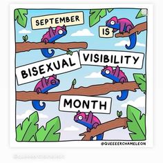 an image of a poster with words on it that say,'november is bisexual visibility month '