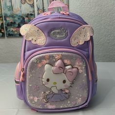 Hello Kitty Backpack, Perfect School Bag For Students Accessories Hello Kitty, Hello Kitty Backpack, Kitty Backpack, Kitty Accessories, Hello Kitty Accessories, Hello Kitty Pink, School Bag, Pink Purple, Kids Shop