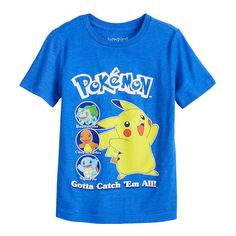 Pokémon fans will rave about this boys' graphic tee by Jumping Beans. Pokémon fans will rave about this boys' graphic tee by Jumping Beans. Crewneck Short sleevesFABRIC & CARE Cotton, polyester Machine wash Imported Size: 7. Color: Dark Blue. Gender: male. Age Group: kids. Shoes Guide, Books Collection, Boys Graphic Tee, Jumping Beans, Pokemon Fan, Blue Gender, Toddler Sizes, Comfy Outfits, Fabric Care