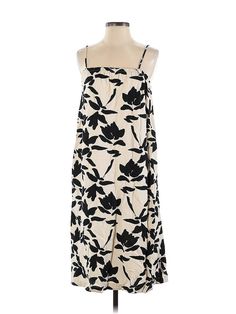 A New Day Casual Dress Size: X-Small Ivory Dresses - used. 55% LINEN, 45% RAYON, Slip dress, Square, Print, Midi/Calf Length, Sleeveless | A New Day Casual Dress - Slip dress: Ivory Print Dresses - Used - Size X-Small Cheap Chic Midi Dress By Forever 21, Cheap Forever 21 Midi Dress For Day Out, Chic Midi Dress By Forever 21, Spring Linen Slip Dress, Midi Length, Linen V-neck Sundress Midi Dress, Daywear Viscose V-neck Slip Dress, Summer Linen V-neck Slip Dress, Dress Slip, Forever 21 V-neck Sundress