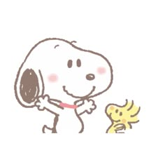 a drawing of a dog with a toy in it's mouth next to another cartoon character