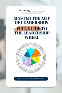 a poster with the words, master the art of leadership full guide to the leader's wheel