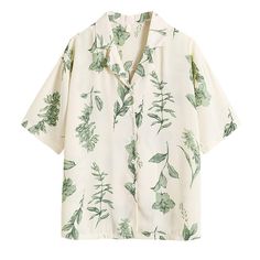 Free Size: Bust: 106cm/ 41.7 in, Length: 62cm/ 24.4 in, Shoulders: 40cm/ 15.7 inMaterial: Chiffon Kristen Applebees, Fem Outfits, Boogzel Apparel, Cottagecore Ideas, Green Academia, Green Clothes, Womens Printed Tops, Cottagecore Outfits, Dream Outfits