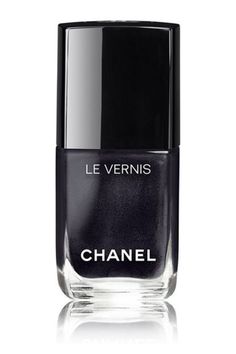 Holiday Nail Polish, Christmas Nail Polish, Nail Black, Chanel Nail Polish, Chanel Nails, Black Nail Polish, Nail Colour, Black Nail