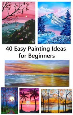 Simple Acrylic Landscape Paintings For Beginners, East Landscape Painting, Easy Landscape Painting Ideas For Beginners, Easy Acrylic Painting Ideas On Canvas Landscape, Colorful Landscape Paintings Acrylics, Landscape Ideas Painting Acrylics, Oil Color Painting Ideas, Zen Painting Ideas, Begginer Paintings Ideas