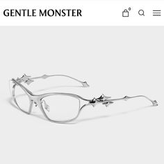 Chrome Glasses, Gentle Monster Glasses, Silver Glasses, Glasses Frames Trendy, Funky Glasses, Oc Inspo