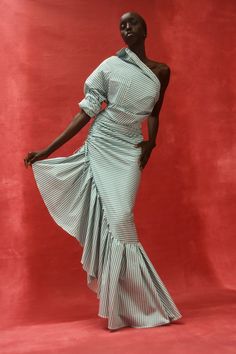 DEVLIN TOP — HELLESSY Cotton Maxi Skirts, Cotton Maxi, Stripe Skirt, Moda Operandi, Look Fashion, Pretty Dresses, African Fashion, Classy Outfits, Fashion Inspo Outfits