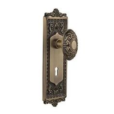 Nostalgic Warehouse Egg & Dart Plate With Keyhole Door Set With Victorian Knobs Victorian Door Knobs, Victorian Door, Crystal Door Knobs, Hall Closet, Antique Brass Hardware, Door Sets, Unlacquered Brass, Antique Pewter, The Egg