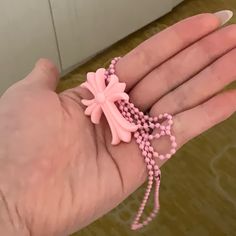 Used Good Condition Necklace Only Pink Color, Cross Necklace, Women Accessories, Pink, Women Shopping, Color