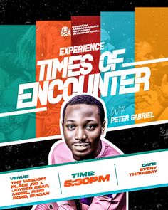 an advertisement for the upcoming series of times of encounter