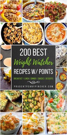 Eat healthy and lose weight with this huge list of weight watchers meals with points. Whether you are looking for crockpot recipes or soup recipes, there are plenty of easy weight watchers recipes to choose from. There are healthy recipes for every meal of the day including breakfast, lunch, dinner, snacks and desserts. We Low Point Meals, Weight Watchers Zero Point Cheesecake, Best Ww Dinner Recipes, Ww Meals With Points, Easy Low Point Weight Watcher Meals, 0 Point Meals, Healthy Dinner Recipes Weight Watchers, Weight Watcher Meals With Points, Easy To Make Healthy Meals