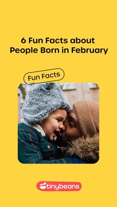 a couple kissing each other with the text fun fact about people born in febry