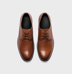 Groomsmen Shoes Brown Leather Lace-up Shoes For Semi-formal Occasions, Brown Brogue Lace-up Shoes For Office, Brown Wingtip Leather Derby Shoes, Brown Almond Toe Dress Shoes With Brogue Detailing, Classic Brown Dress Shoes For Derby, Leather Shoes With Textured Sole For Business Casual, Masculine Brown Wingtip Leather Shoes, Brown Almond Toe Dress Shoes For Derby, Brown Wingtip Lace-up Shoes For Business Casual