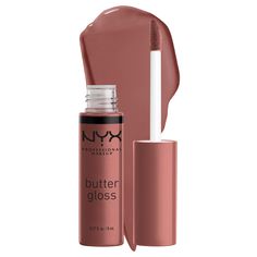 Butter Gloss - Lip Gloss| NYX Professional Makeup Nyx Gloss, Nyx Butter, Nyx Butter Gloss, Butter Gloss, Glossier Lip Gloss, Metallic Lips, Shiny Lips, Cruelty Free Cosmetics, Lip Products