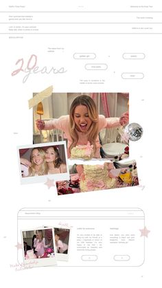 an image of a website page with photos and text on the bottom right hand corner