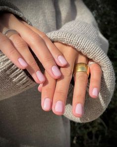 Harriet Westmoreland Nails, Opi Love Is In The Bare, Love Is In The Bare Opi Gel, Milky Pink Nails, Bare Nails, Popular Nail Colors, Opi Gel Nails, Gel French Manicure, Pink Nail Colors