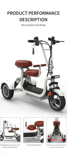 the scooter is designed to look like it could be used in an advertisement