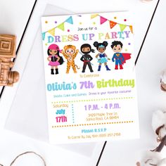 Costume Birthday Party Kids Invitations, Dress Up Party Invitation, Costume Party Invitations Birthday, Fancy Dress Birthday Party Ideas, Halloween Dress Up Birthday Party, 1st Birthday Costume Party Ideas, 4 Year Birthday Party Themes, Costume Birthday Party Kids, Dress Up Birthday Party