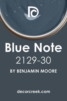 the blue note logo is shown on a gray background with white letters and an image of a