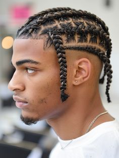 Exploring 30 Creative Braid Ideas for a Black Man Featuring Cornrows Box Styles and More Lightskin Haircuts, Stylish Cornrows, Cornrows Box Braids, Half Braids, Toddler Braided Hairstyles, Braid Styles For Men, Male Haircuts Curly, Boy Braids Hairstyles, Cornrow Hairstyles For Men