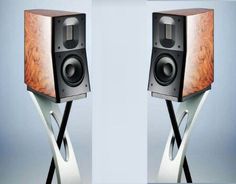 two speakers are shown side by side