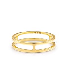 Get the stacked look with just one style, courtesy of the sleek, simple, and super modern Bennett Double Ring in 18k Yellow Gold Vermeil. Kendra Scott Ring, Sims Challenge, Double Band Ring, Dainty Gold Ring, Ring Stacks, Plating Techniques, Double Band Rings, Europe Outfits, Ring Ideas