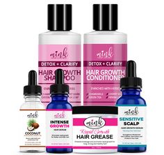 Mink Hair Grows Follicle Stimulating Hair Growth Kit Includes: (1) Coconut Stimulating Growth Oil, (1) Sensitive Scalp Day Serum, (1) Detox + Clarifying Deep Cleansing Hair Growth Conditioner, (1) Detox + Clarifying Deep Cleansing Hair Growth Shampoo, (1) Intense Night Serum, (1) Intense Rapid Grease Coconut Stimulating Growth Oil stimulates hair follicles for growth. Its all-natural formula softens, conditions, and adds shine to your hair. This absorbing and lightweight formula prevents damage, Chlorine Damaged Hair, Hair Growth Conditioner, Stimulating Hair Growth, Hair Gummies, Hair Detox, Grease Hairstyles, Increase Hair Growth, Stimulate Hair Follicles, Hair Growth Shampoo