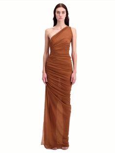 Terracotta Halter Dress Professional Cocktail Attire, Terracota Dress, Wedding Dresscode, Terracotta Dress, Diana Wedding Dress, 29 Birthday, Ludovic De Saint Sernin, Virtual Outfits, Goddess Gown