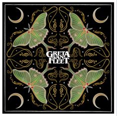 Greta Van Fleet Green Aesthetic, Greta Van Fleet Artwork, Greta Van Fleet Light My Love, Greta Van Fleet Inspired Tattoos, Greta Van Fleet Painting, Gvf Wallpaper Aesthetic, Greta Van Fleet Tattoo, Rock Poster Art