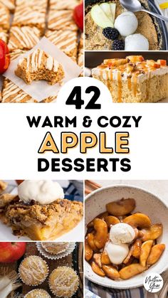 Delicious Apple Desserts Perfect for Fall and Thanksgiving Easy Apple Desserts For A Crowd, Warm Apple Desserts, Fall Deserts Recipe, Dessert Recipes With Apples, Sunday Dessert Ideas, Cozy Desserts, Fall Desserts For A Crowd, Fall Dessert Recipes Apple, Fall Desserts Apple