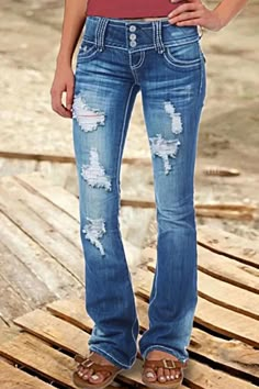 Low Rise Bootcut Jeans, Stitch Fix Stylist, Mode Casual, Patchwork Jeans, Bootcut Pants, Mini Robes, Denim Collection, Cute Jeans