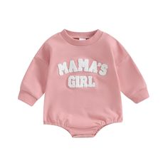 PRICES MAY VARY. MATERIAL: organic cotton, soft, stretch, breathable and comfortable WELL MADE FABRIC: soft, durable, breathable, warm, skin friendly Feature: crew neck, snap closure, embroidery mama's girl print, tops, letter print, long sleeve, oversize, loose fit, snap opening, baby fall clothes, baby girl winter clothes, baby sweatshirt, western baby boy clothes, baby sweatshirt romper, newborn baby clothes, baby girl fall clothes, sweatshirt romper, baby boy clothes 0-3 months PRATICAL DESI Fall Crewneck Sweatshirt, Fall Bodysuit, Toddler Girl Romper, Baby Girl Clothes Winter, Long Jumpsuit, Winter Outfits For Girls