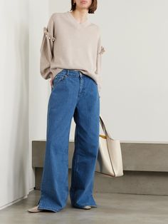 Mother of Pearl’s jeans are both versatile and comfortable. Cut from recycled denim, this pair has a high-rise waist and boyfriend silhouette. Style yours with a tucked-in top or shirt.<br><br>This product Reduces Waste. Find out more about NET SUSTAIN <a href="https://www.net-a-porter.com/en-gb/campaigns/net-sustain">here.</a> Net A Porter Summer, New York Outfit, Androgynous Outfits, Androgynous Fashion, Luxury Women Fashion, Recycled Denim, Boyfriend Style, Wish List, Net A Porter