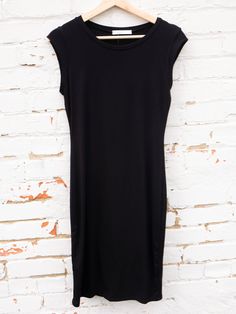 black fitted cap sleeve dress Cap Sleeve Dress, Black Cap, Capped Sleeve Dress, A Dress, Cap Sleeve, Lay Flat, Talk About, Sleeve Dress, Cap Sleeves